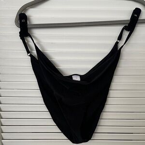 Good American Black High-Waist Bikini Bottom
